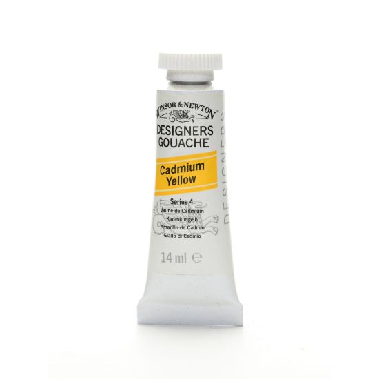 Picture of Winsor & Newton Designers Gouache, 14 mL, Cadmium Yellow, 108