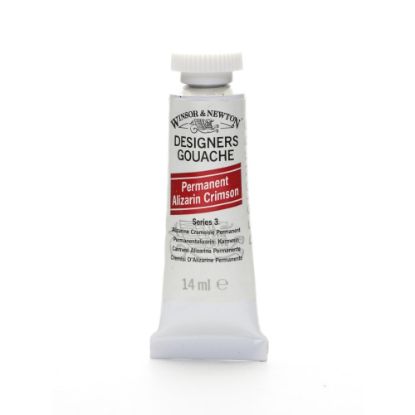 Picture of Winsor & Newton Designers Gouache, 14 mL, Permanent Alizarin Crimson, 466