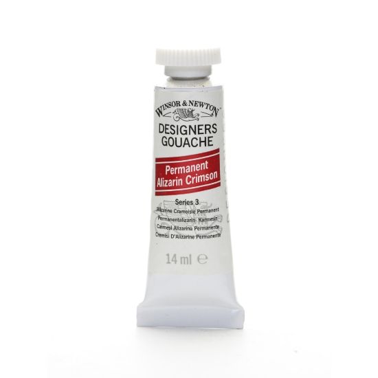 Picture of Winsor & Newton Designers Gouache, 14 mL, Permanent Alizarin Crimson, 466