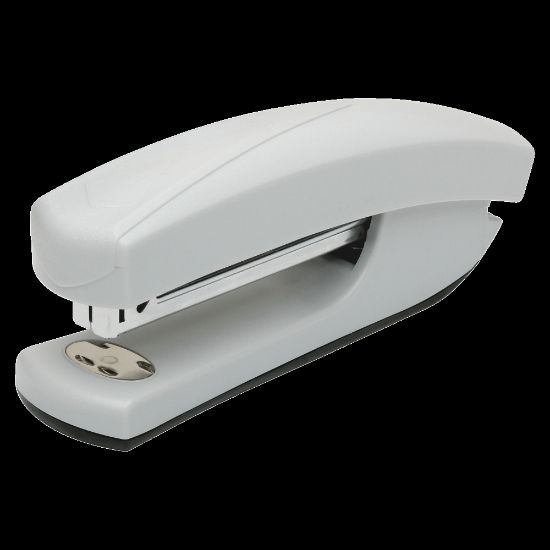 Picture of SKILCRAFT Light-Duty Standard Full-Strip Ergonomic Desktop Stapler, Light Gray