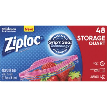 Picture of Ziploc Brand Seal Top Quart Storage Bags