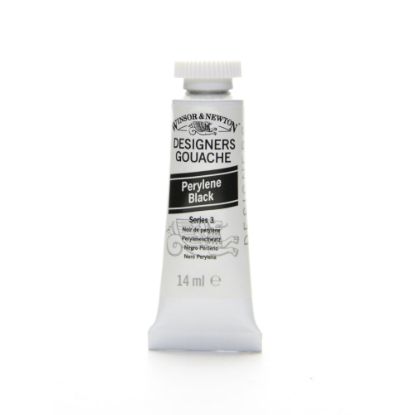 Picture of Winsor & Newton Designers Gouache, 14 mL, Perylene Black, 505