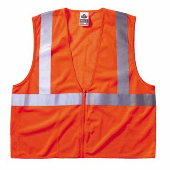 Picture of Ergodyne GloWear Safety Vest, Economy Mesh, Type-R Class 2, Small/Medium, Orange, 8210Z