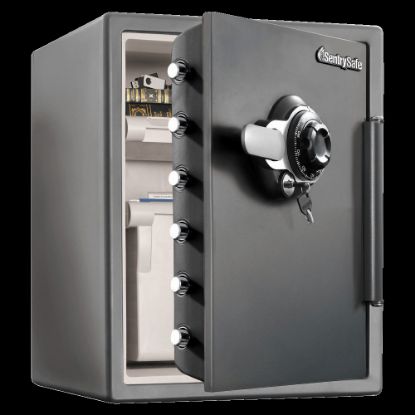 Picture of SentrySafe Water-Resistant Combination Fire Safe, 125 Lb, 2 Cu Ft, Gunmetal