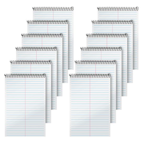 Picture of TOPS Second Nature Steno Books, 6in x 9in, Gregg Ruled, 80 Sheets, White, Pack Of 12