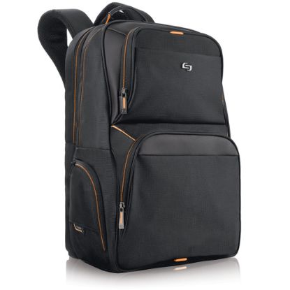 Picture of Solo New York Everyday Backpack with 17.3in Laptop Compartment, Black/Orange