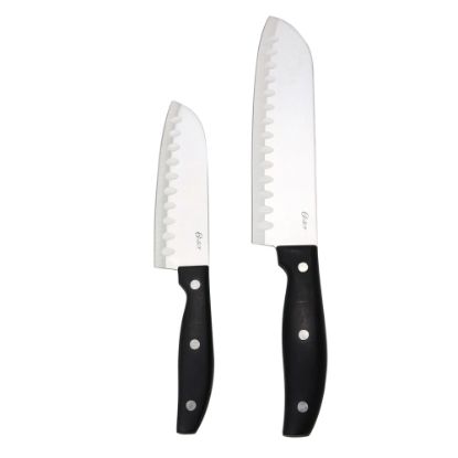 Picture of Oster Granger 2-Piece Stainless-Steel Santoku Knife Set