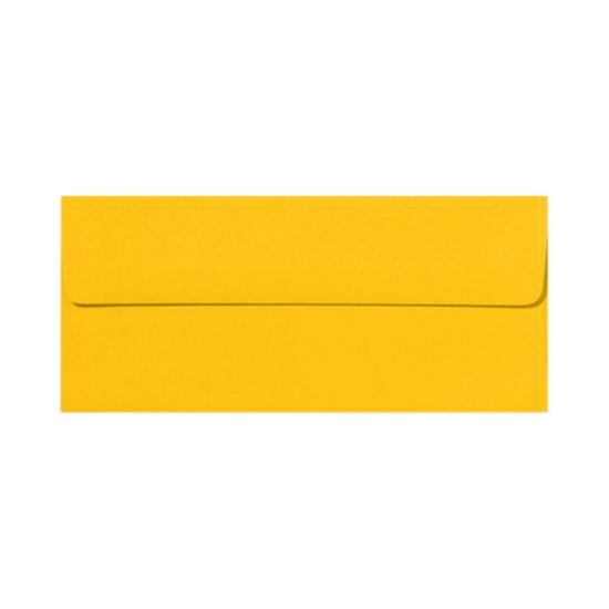 Picture of LUX #10 Envelopes, Peel & Press Closure, Sunflower Yellow, Pack Of 50