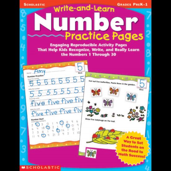 Picture of Scholastic Write-And-Learn Number Practice Pages