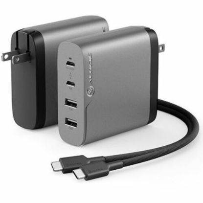 Picture of Alogic Rapid Power AC Adapter - 100 W - 120 V AC, 230 V AC Input - 5 V DC/3 A, 20 V DC, 15 V DC, 9 V DC Output - Space Gray