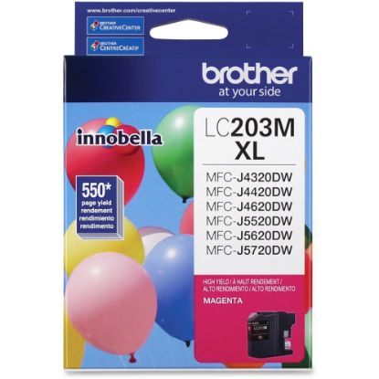 Picture of Brother LC203 Magenta High-Yield Ink Cartridge, LC203M