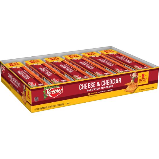 Picture of Keebler Cheese And Cheddar Sandwich Crackers, Pack Of 12