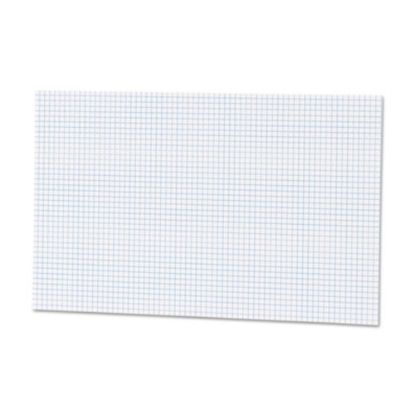 Picture of Ampad Graph Pad - 50 Sheets - Both Side Ruling Surface - 15 lb Basis Weight - Tabloid - 11in x 17in - White Paper - Chipboard Backing, Smudge Resistant - 1 / Pad