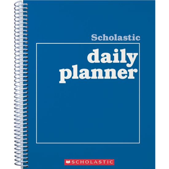 Picture of Scholastic Undated Daily Planner, 8 1/2in x 11in, Blue