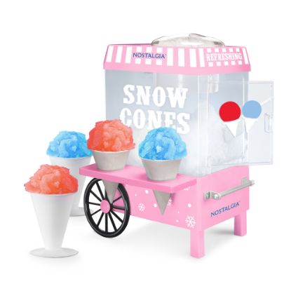 Picture of Nostalgia Snow Cone Maker, 10-1/2in x 15-1/2in, Pink