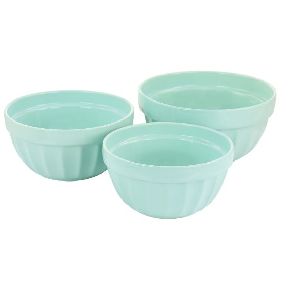 Picture of Martha Stewart Stoneware Bowl Set, Mint