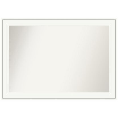 Picture of Amanti Art Non-Beveled Rectangle Framed Bathroom Wall Mirror, 29in x 41in, Craftsman White