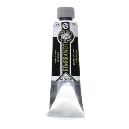 Picture of Rembrandt Artists Oil Colors, 150 mL, Zinc White, 104