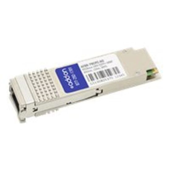 Picture of AddOn Avago AFBR-79EIPZ Compatible QSFP+ Transceiver - QSFP+ transceiver module (equivalent to: Avago AFBR-79EIPZ) - 40 Gigabit LAN - 40GBASE-SR4 - MPO multi-mode - up to 492 ft - 850 nm