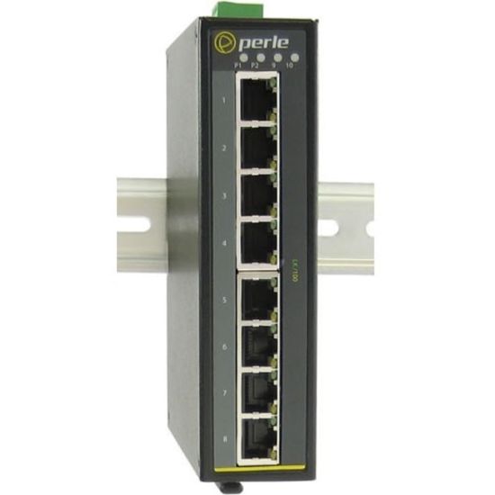 Picture of Perle IDS-108F-S2ST120 - Industrial Ethernet Switch - 9 Ports - 10/100Base-TX, 100Base-ZX - 2 Layer Supported - Rail-mountable, Wall Mountable, Panel-mountable - 5 Year Limited Warranty