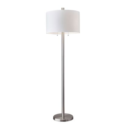 Picture of Adesso Boulevard Floor Lamp, 61inH, White/Silver