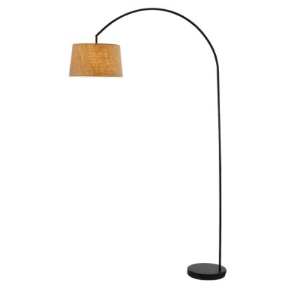 Picture of Adesso Goliath Arc Floor Lamp, 83inH, Burlap/Black