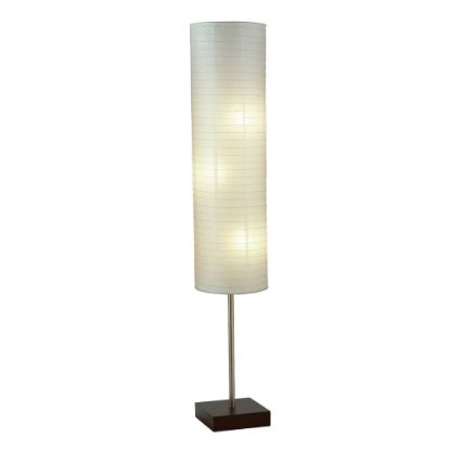 Picture of Adesso Gyoza Floor Lamp, 67inH, Walnut/White