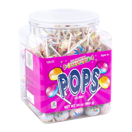 Picture of Nestle Smarties Pops, 120 Pieces, 34-Oz Tub