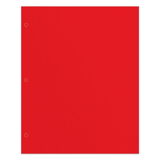 Picture of Office Depot Brand 2-Pocket School-Grade Paper Folder, Letter Size, Red