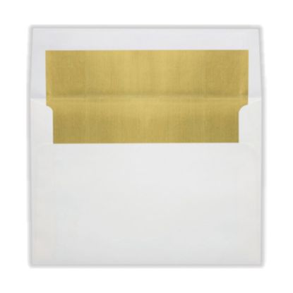 Picture of LUX Invitation Envelopes, A8, Peel & Press Closure, Gold/White, Pack Of 250