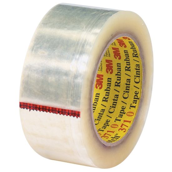 Picture of 3M 371 Carton Sealing Tape, 2in x 110 Yd., Clear, Case Of 36