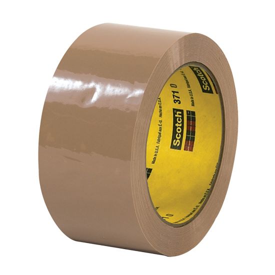 Picture of 3M 371 Carton Sealing Tape, 2in x 110 Yd., Tan, Case Of 36