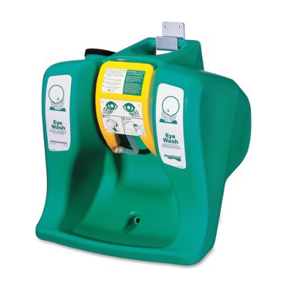 Picture of R3 Safety Self-Contained Gravity-Flow Eyewash Unit, 16-Gallon, Green