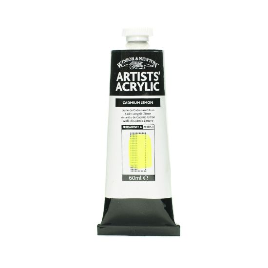 Picture of Winsor & Newton Professional Acrylic Colors, 60 mL, Cadmium Lemon, 86, Pack Of 2