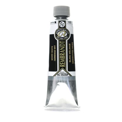 Picture of Rembrandt Artists Oil Colors, 150 mL, Mixed White, 103