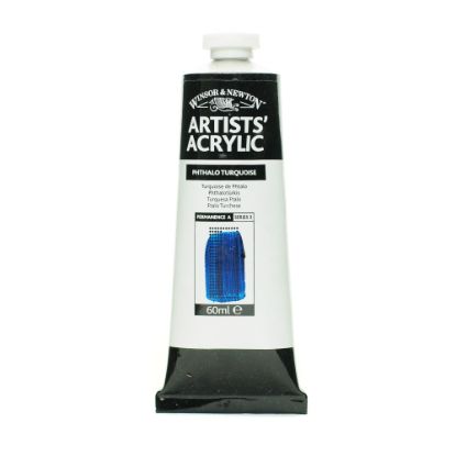 Picture of Winsor & Newton Professional Acrylic Colors, 60 mL, Phthalo Turquoise, 586, Pack Of 2