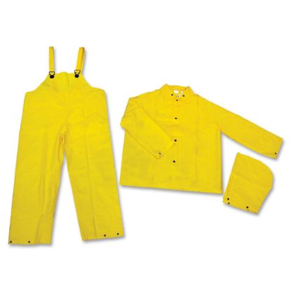 Picture of MCR Safety 3-Piece Rainsuit, Medium, Yellow