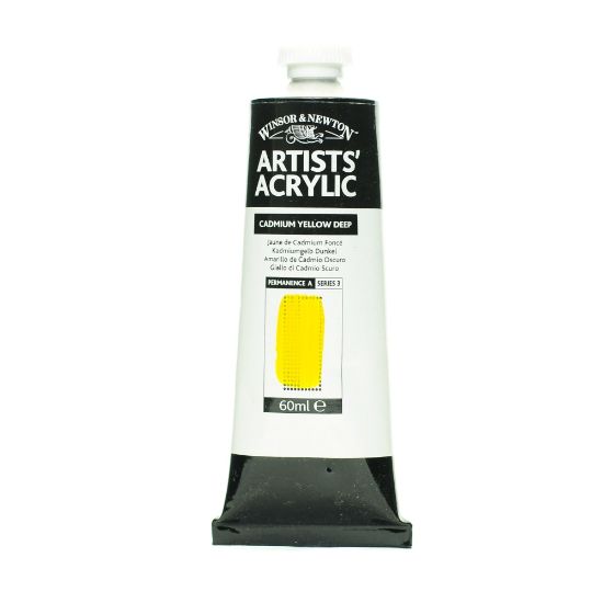 Picture of Winsor & Newton Professional Acrylic Colors, 60 mL, Cadmium Yellow Deep, 111, Pack Of 2