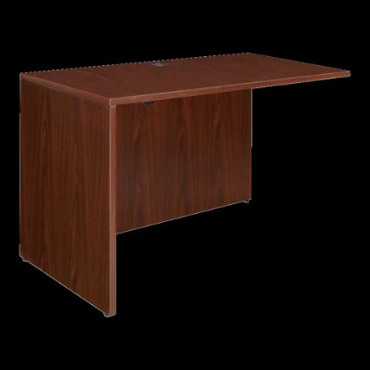 Picture of Lorell Essentials 42inW Reverse Desk Return Shell, Mahogany