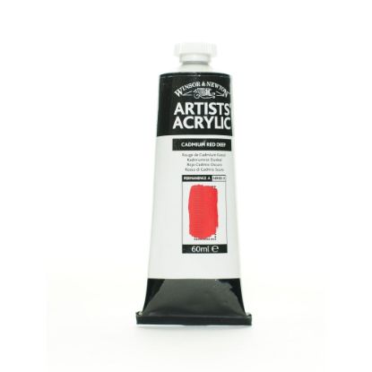 Picture of Winsor & Newton Professional Acrylic Colors, 60 mL, Cadmium Red Deep, 97