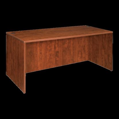 Picture of Lorell Essentials 48inW x 24inD Rectangular Shell Computer Desk, Cherry