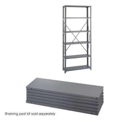 Picture of Safco 6-Shelf 36inW Industrial Steel Shelving, Dark Gray