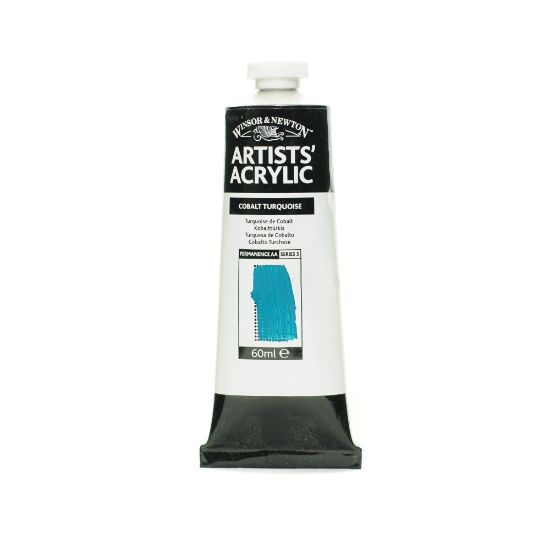 Picture of Winsor & Newton Professional Acrylic Colors, 60 mL, Cobalt Turquoise, 190