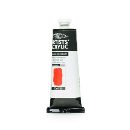 Picture of Winsor & Newton Professional Acrylic Colors, 60 mL, Cadmium Red Medium, 99