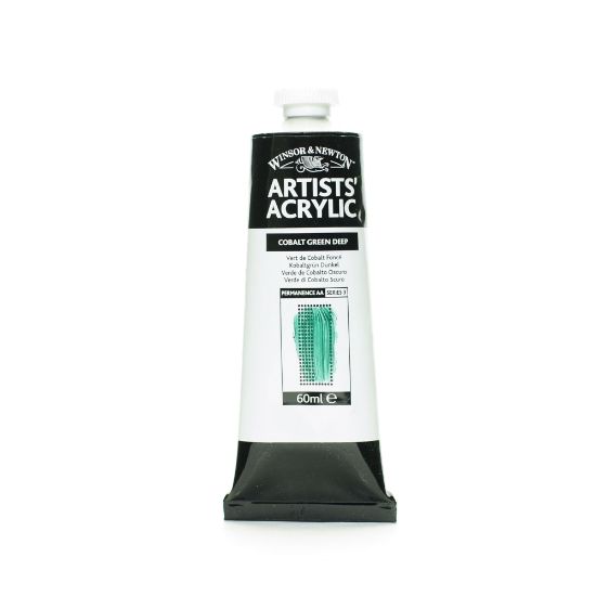 Picture of Winsor & Newton Professional Acrylic Colors, 60 mL, Cobalt Green Deep, 185, Pack Of 2