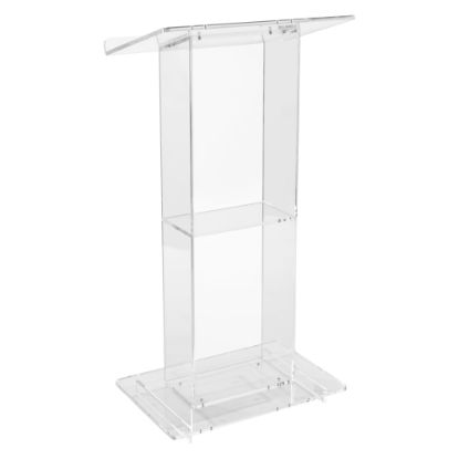 Picture of Oklahoma Sound? Acrylic Lectern With Shelf, Clear