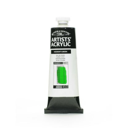 Picture of Winsor & Newton Professional Acrylic Colors, 60 mL, Hookers Green, 311, Pack Of 2