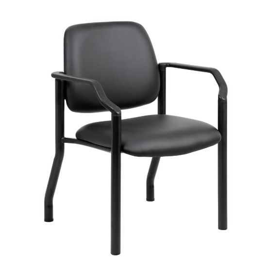 Picture of Boss Office Products Mid-Back Guest Chair With Arms, Black