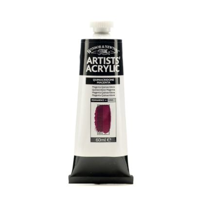 Picture of Winsor & Newton Professional Acrylic Colors, 60 mL, Quinacridone Magenta, 545, Pack Of 2