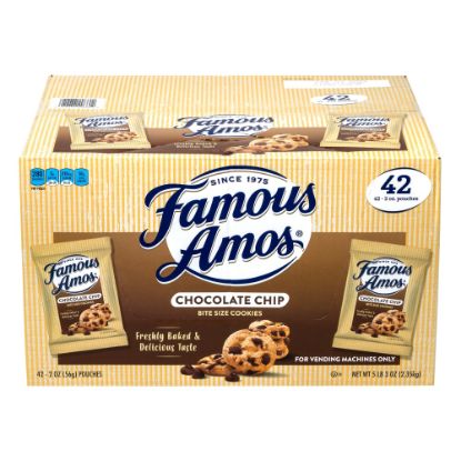 Picture of Famous Amos Chocolate Chip Cookies, 2-Oz Bag, Pack Of 42